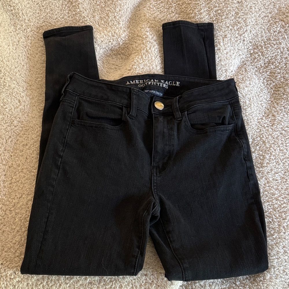 American Eagle Women's Black Jeans